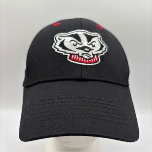 Wisconsin Badgers NCAA Captivating Headwear Men Black Adjustable Baseball Hat